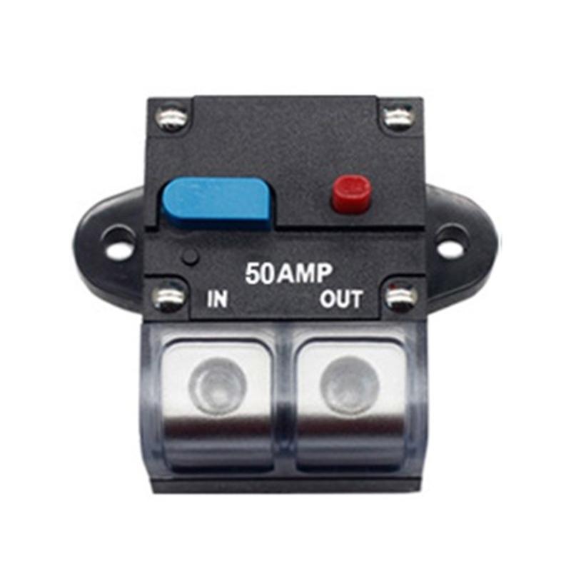 Circuit Breaker 12V-48VDC 50-300Amp for Trailer Vehicles Stereo Audios Solar System Inline Waterproof Solar Breaker