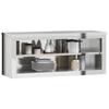 Armoire murale de cuisine avec étagère acier inoxydable