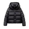 Dames Katoen Gewatteerde Jas Winter Kort Capuchon Los Katoenen Jas Koreaanse Dames Parka Jas Effen Bovenkleding Dames Puffer