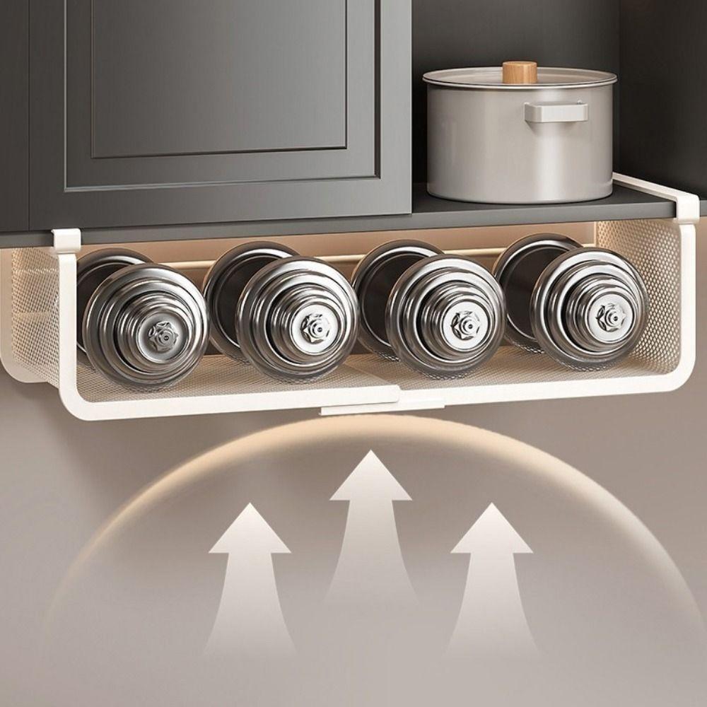 Large Capacity Under Cabinet Storage Rack Carbon Steel Spice Holder Cabinet