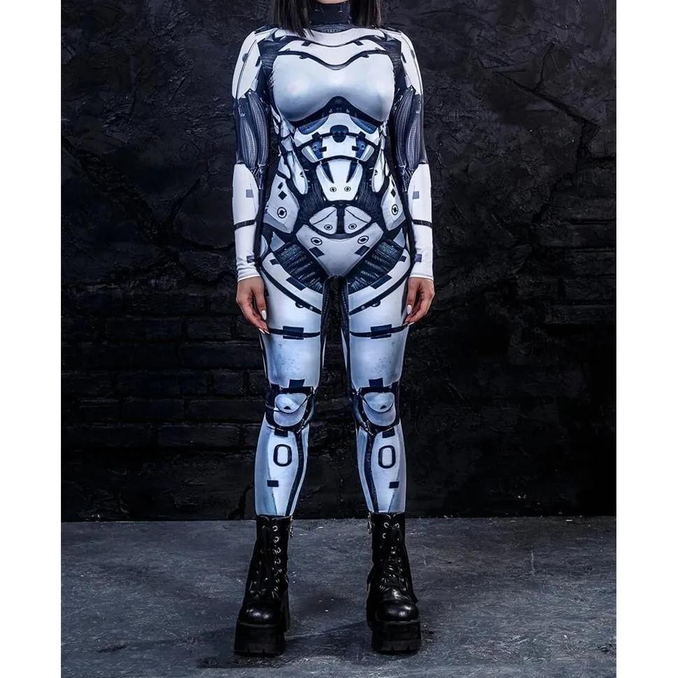 3D Digital Printing Stage Costumes for Adults Halloween Event Carnival Themed Party Cosplay Costume Role-playing Game Jumpsuit