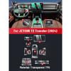 Anti-scratch Car Interior Center Console Media Dashboard Navigation TPU Protector Film For JETOUR T2 TRAVELER 2024 Accessories