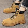 New Men's Classic Autumn And Winter Fashion High Top Thick Sole Skateboarding Shoes Comfortable Soft Sole Basketball  Sneakers