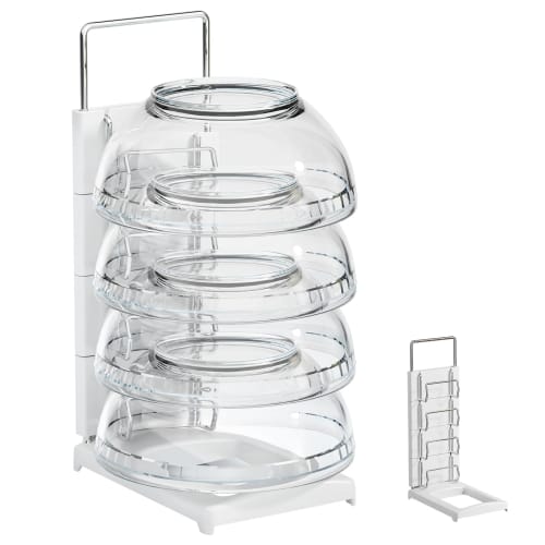 

Toski Bowl Rack, Rice Bowl Stand, Stackable, Stable, Dish Drying Rack, Vertical, Easy Setup, Drainer, Bowl Stand, Space-Saving, Rice Bowl Holder, Kitc