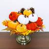 10pcs Velvet Artificial Pumpkin Decor Desktop Pumpkin Ornament Autumn Fall Thanksgiving Harvest Festival Halloween Decoration