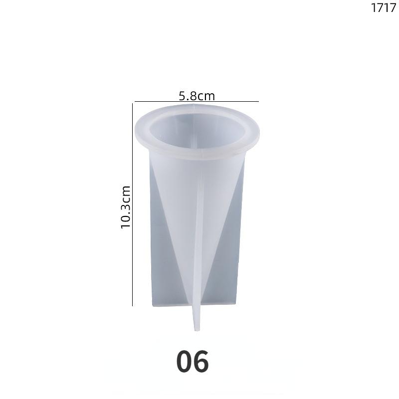 Ring Cone Resin Silicone Molds DIY Rings Holder Pyramid Epoxy Casting Candle Mold Jewelry Display Stand Wedding Decor