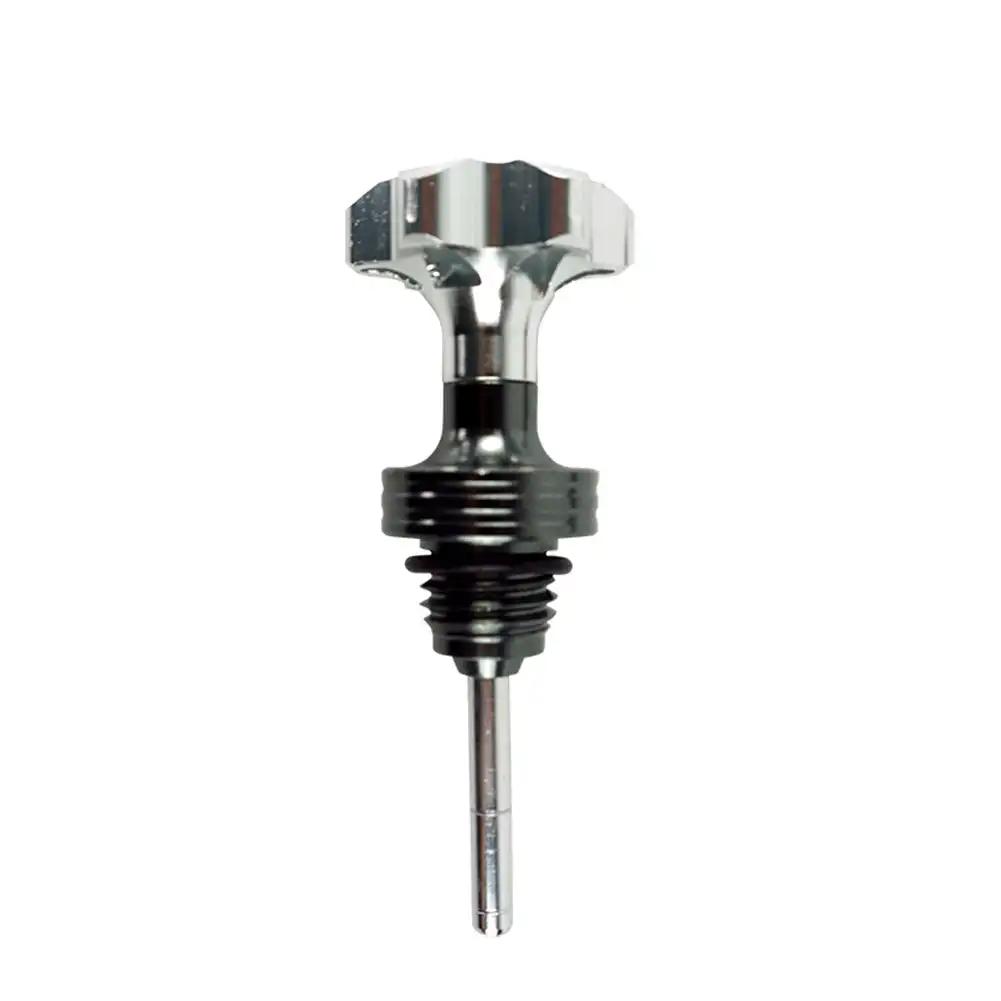 Scooter Motorcycle Engine Oil Dipstick Filler Cap Plug Engine Crankcase Oil Level Gauge Red Blue Black Gold Silver Aluminum