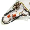 Musiclily Pro SSH Stratocaster Prewired Pickguard for ST Stratocaster Electric Guitar with Artec Alnico 5 Aged Set Pickups, White, 3-Piece