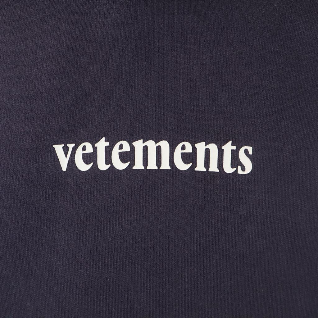 VETEMENTS Long sleeve Barcode Patch Sweatshirts M Navy pullover unisex Men's Used
