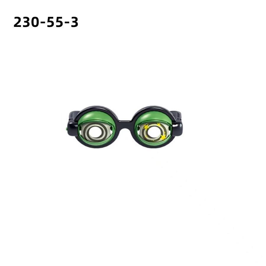Cartoon Prank Blink Glasses: Pull-String Novelty Toy for Kids