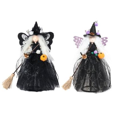 Halloween Horror Decoration Butterfly Witch Hanging Figure Outdoor Scary Party Ornament Indoor Outdoor Accessories