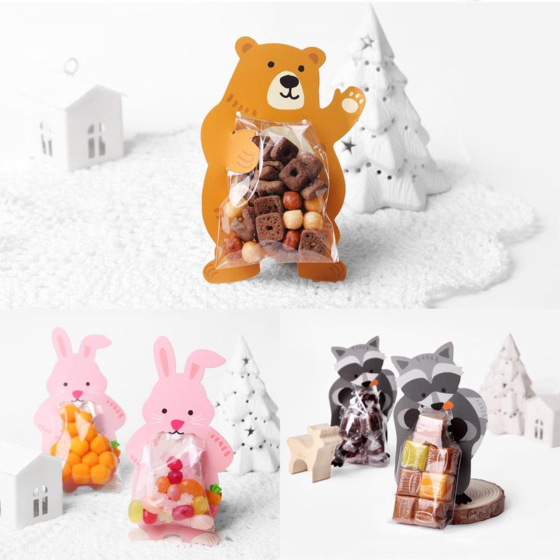 Sáček na sušenky na pečení zvířat Párty dárky Mini bonboniéra Svatební dekorace 10 ks Candy Bar Narozeninová párty