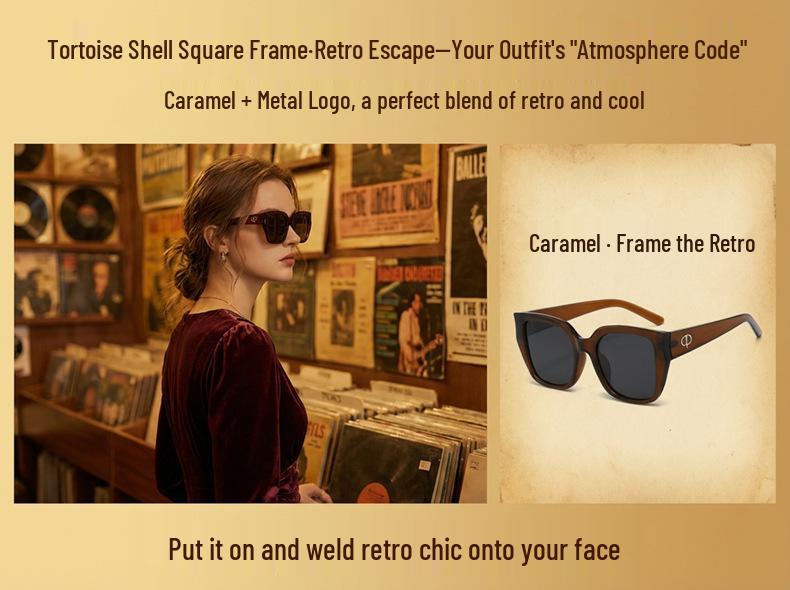 KAJILA 2026 European Fashion Square Frame Polarized Sunglasses for Women - Trendy & Versatile Sun Protection