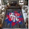 Sevilla FC Soccer Football Pattern Soft Area Rug Non Slip Indoor Floor Carpet Sports Decor Mat for Bedroom