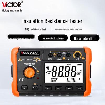 Tester Digital de Rezistență la Izolație VICTOR VC60B+ (Versiunea CN)