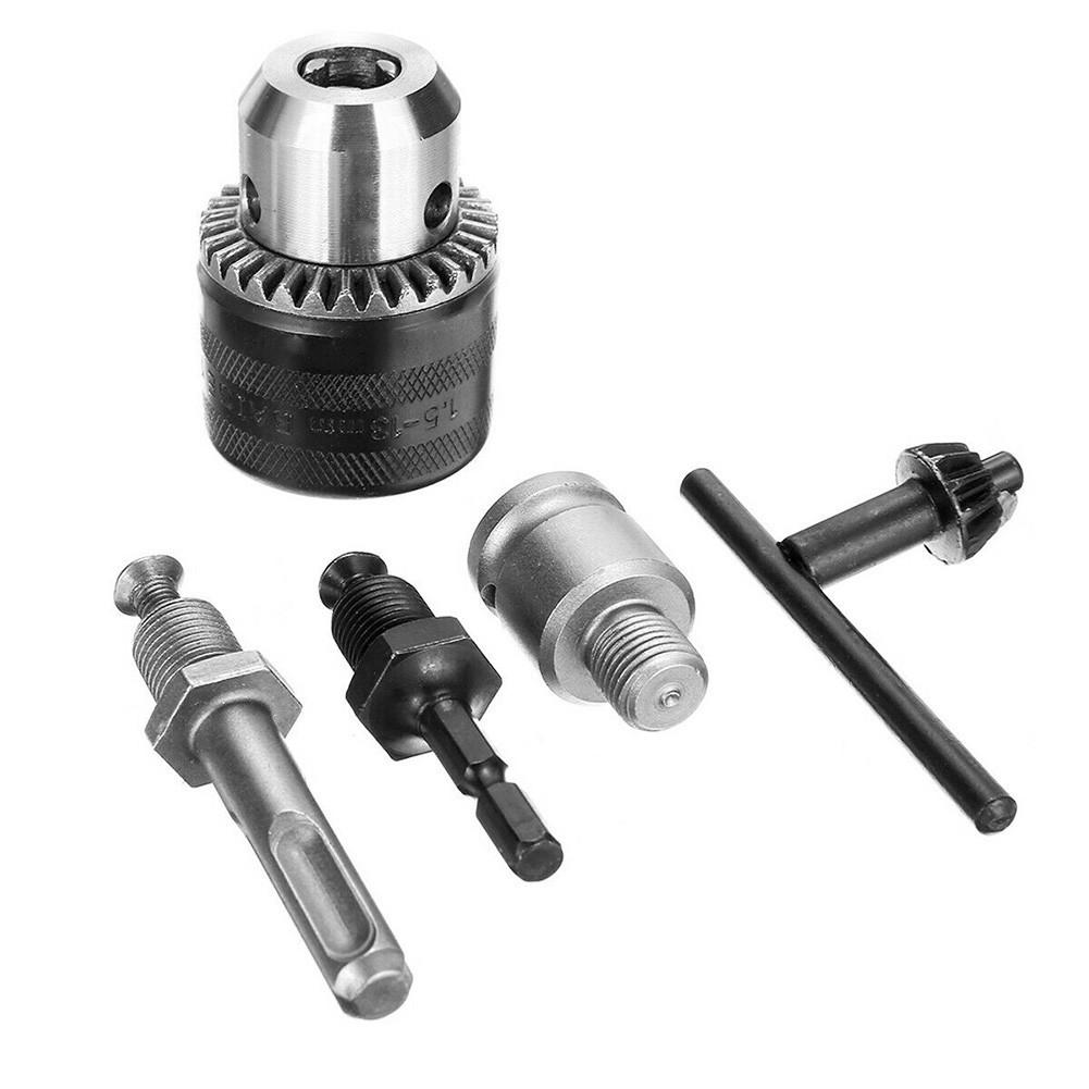 1.5-13mm Drill Chuck 5Pcs Adapter Duty Hammer Heavy