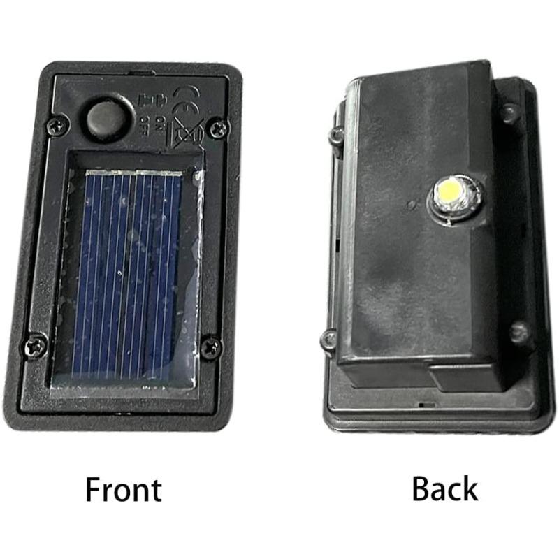2 Pack Solar Lantern Top Replacement LED Solar Light Replacement Parts for Outdoor Hanging Lanterns DIY Table Light Patio Decor