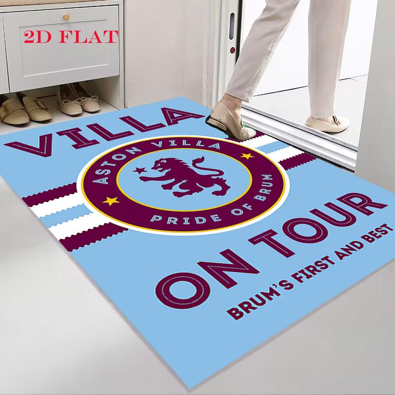 Aston Villa Logo Carpet Rug for Living Room Bedroom Home Sofa Decoration,Kids Play Nonslip Floor Mat