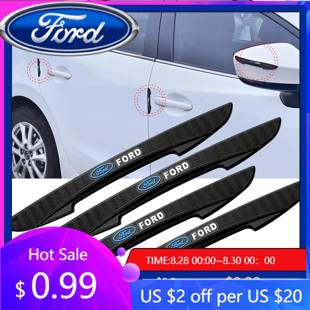 Neuer 2026 Autoaufkleber 4 Stück Gummi Auto Türkantenschutz Aufkleber Kollisionsschutz Kratzschutz Streifen für Ford Mondeo Focus 2 3 4