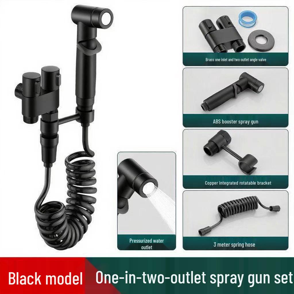Dual-Function High-Pressure Bidet Toilet Spray Gun Set