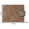 Durable Ultra Thin PU Leather Wallet Portable Lightweight Credit Card Holder Short Wallet Daily Use