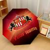 Sunderland FC Automatic 3‑Fold Umbrella 8‑Rib Windproof Folding Umbrella Sun Rain Protection For Outdoor Travel Daily Use