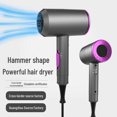 Asciugacapelli a ioni negativi ad alta potenza a doppia modalità per uso domestico, in dormitorio e in salone