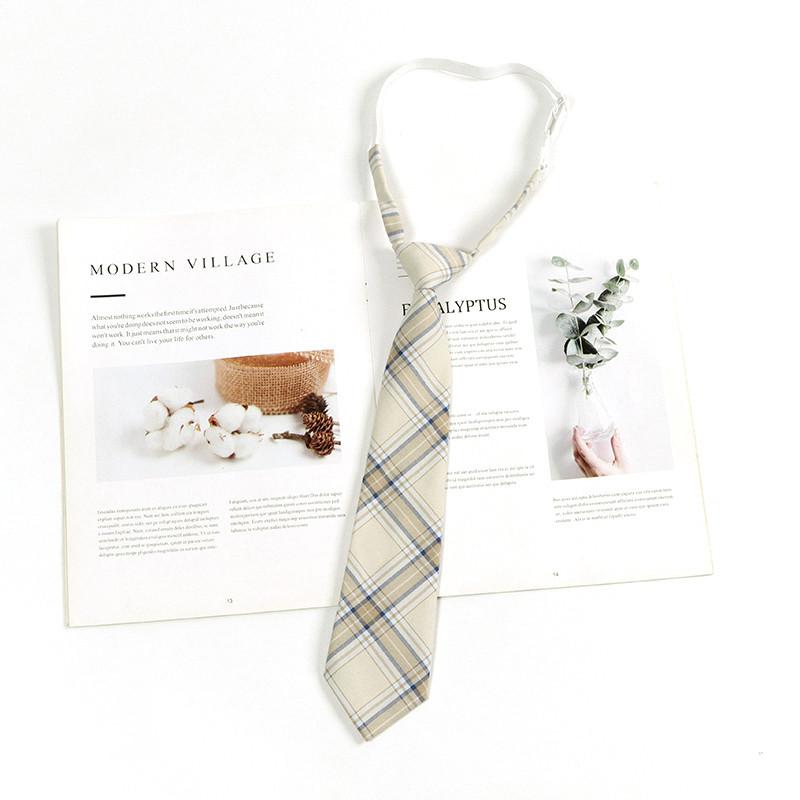 Checkered Retro Brown Striped Tie And Bow For Casual School Outfits Gifts And