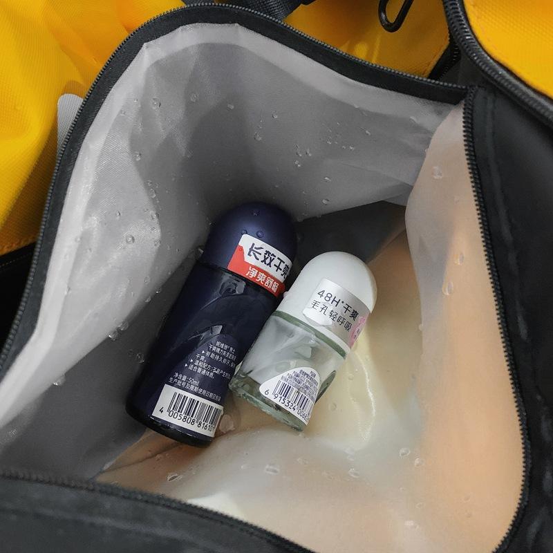 Sports bag trendy couple large-capacity portable travel bag dry and wet separation sleeve pull rod moving fitness bag