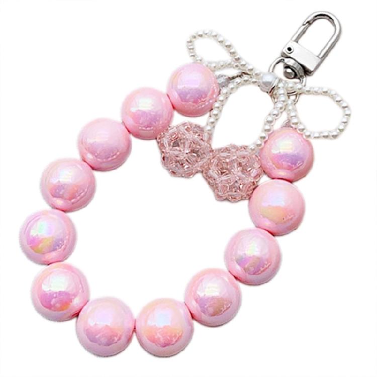Lovely Bowknot Cherries Keychain Pendant Unique Keyring Hanging Ornament Phone Pendant Backpack Decoration Jewelry Gift