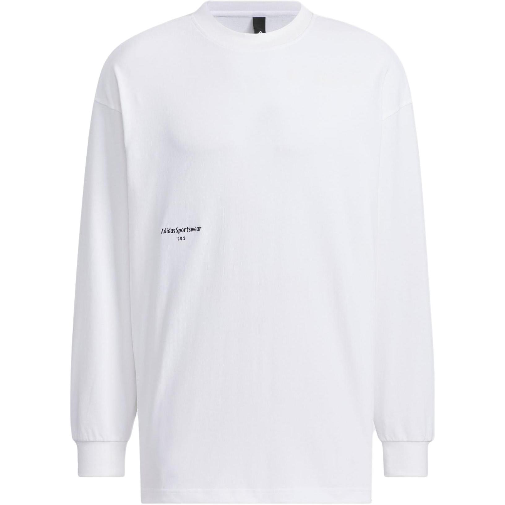 

Adidas T Shirts Men s White Crew Neck Moderate Straight Fit IZ1595 A/M-L