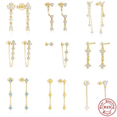 S925 Ayar Gümüş Yüksek Kalite Saplama Küpeler Kadın Zarif Ins Tarzı Hafif Lüks Niş Küpeler Mizaç Küpeleri Küpeler