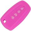 jingyuqin Remote 4 Buttons Key Case Cover For Ford Fusion Mustang Explorer F-150 F-250 F-350 2017 2018 Skin Holder