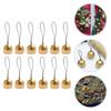 12 Pcs Hanging Bell Accessories Christmas Bells Alloy Bells Craft Supplies Decorative Naments Metal Bells For Home Party