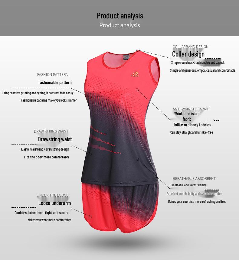 Unisex Sportwettkampfanzug für Männer, Frauen und Kinder: Leichtes und stilvolles Sportbekleidungsset für Fitness und Laufen