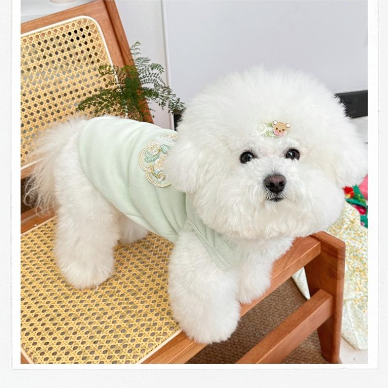 Pet Guofeng Traction Vest Spring and Summer Cat and Dog Embroidered New Chinese Style