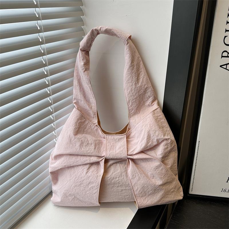 Große Schleifen-Schultertasche Sommer neu einfach und schön Unterarmtasche trendige Tragetasche