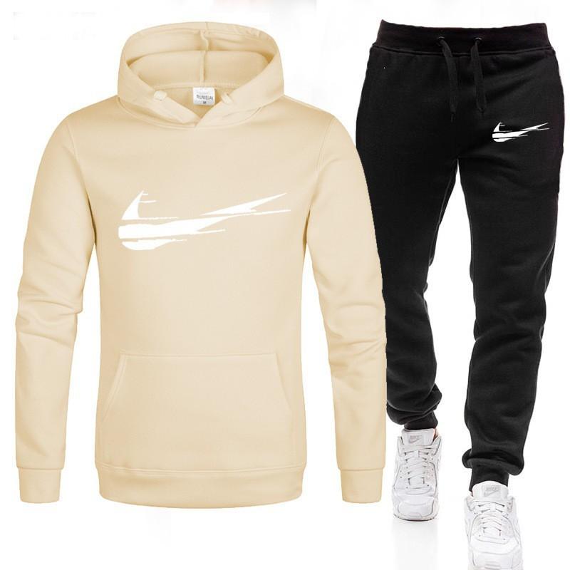 Conjunto de Sudadera Deportiva con Capucha para Hombre y Mujer Manga Larga Chándal Atuendo Atlético Casual