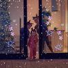 3Pcs LED Christmas Window Lights Silhouette Tree Decoration with Suction Cups Battery Powered Decorative Lights for Glass Wall