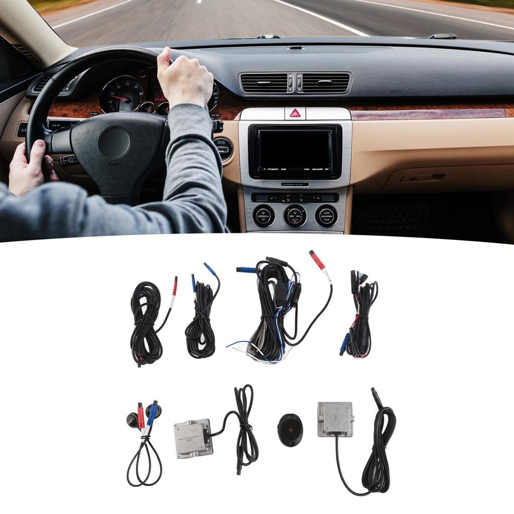 Blind Spot Detection System Lane Change Assist High Accuracy LED Buzzer BSD Monitoring Assistant