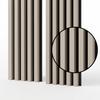 Acoustic Wall Panel Mebano PRO Sand Grey on Black Felt 2x 26,5x240 cm