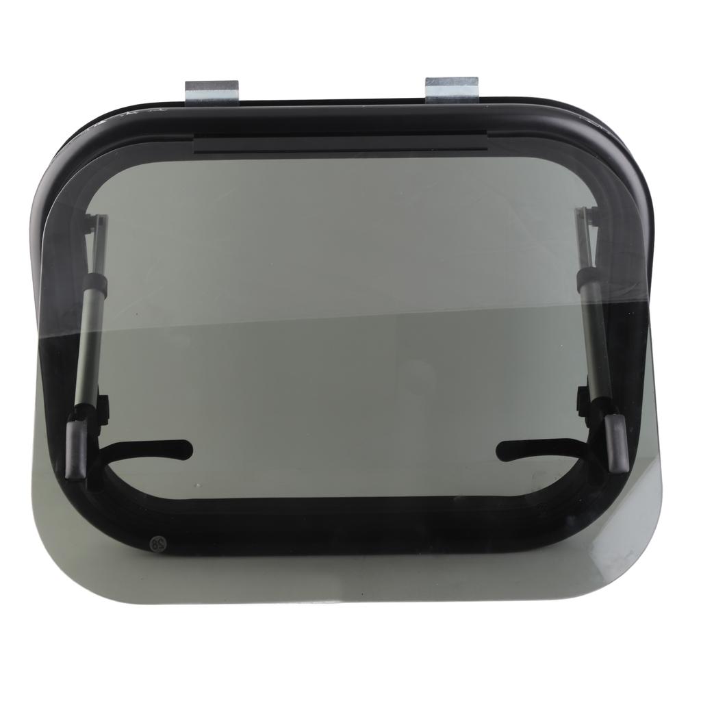 20 X 16in Push Out Rv Window UV Protection Tempered Glass RV Exit Window with Screen and Sunshade Blind for Trailer