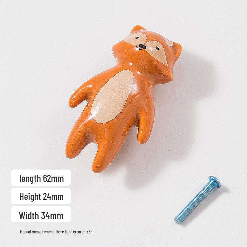 Cute Lion, Star, Moon & Cloud Ceramic Drawer Handles - Children's Panda Cabinet Pulls & Hooks, Modern & Simple Design