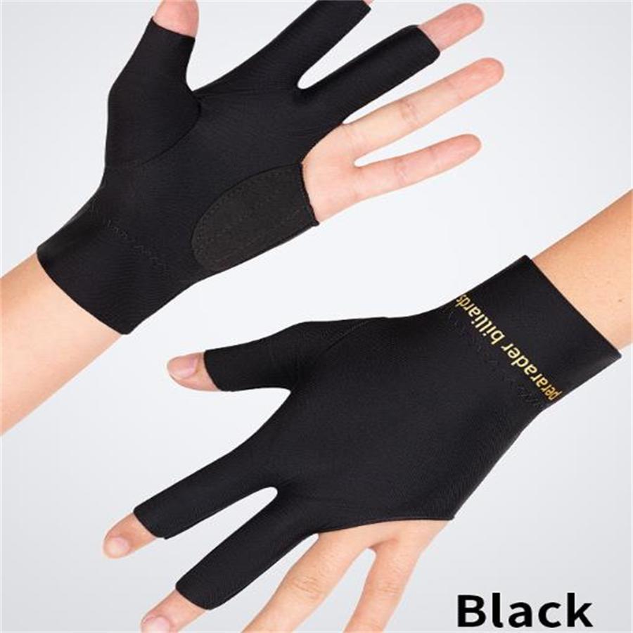 

3-Finger Billiards Gloves, Breathable Non-Slip Pool Cue Gloves for Men & Women, Left/Right Hand Available L чёрный