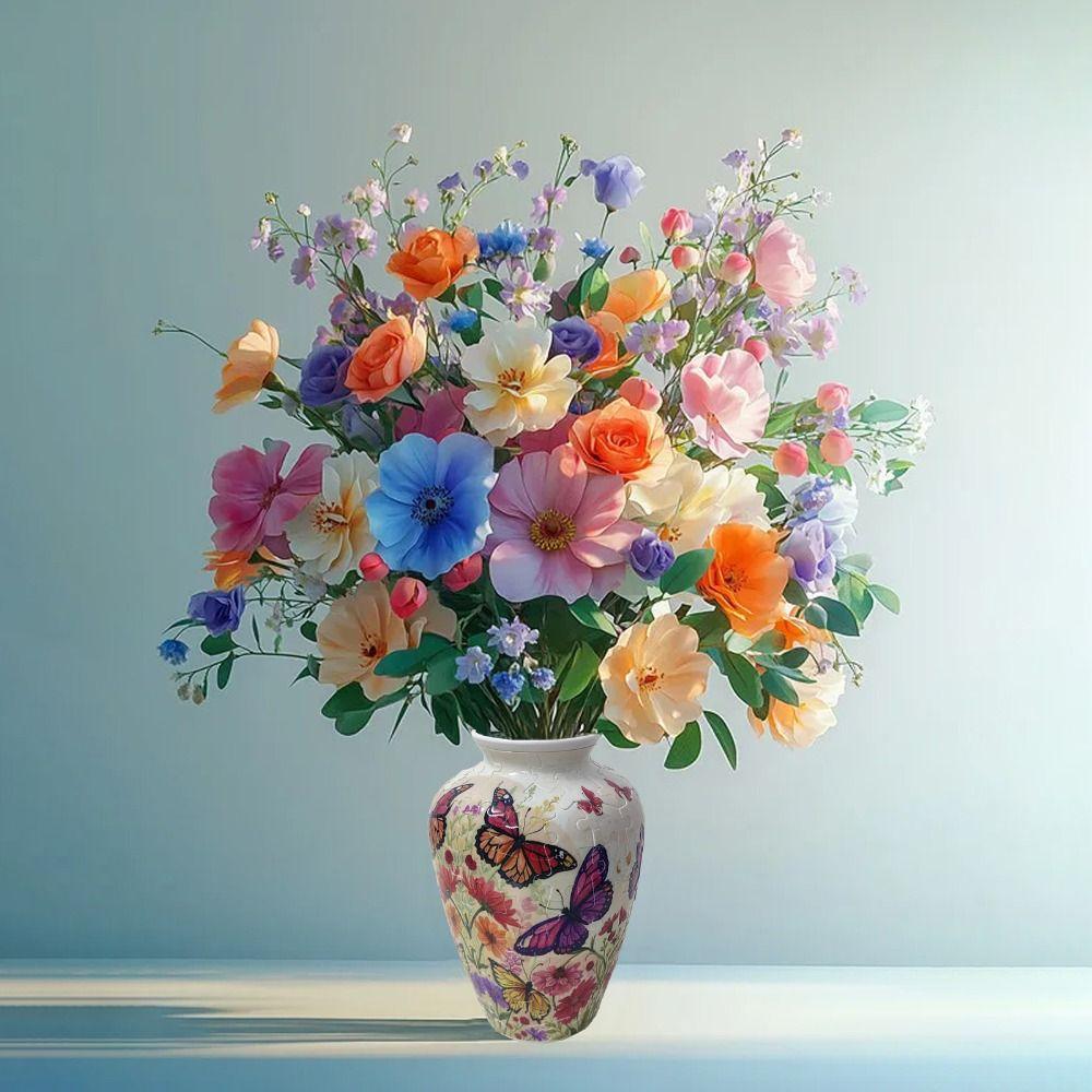 Vaso Puzzle 3D Impermeabile Vaso Creativo per Composizioni Floreali Vaso da Fiori Puzzle Casa Nuova Regalo