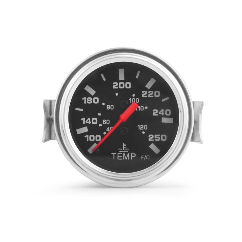 52MM Mechanischer Wassertemperaturanzeiger mit Sensor 40 bis 120 Celsius 100 bis 250 Fahrenheit 12V DC Strom für Automobilgebrauch NPT-Gewinde