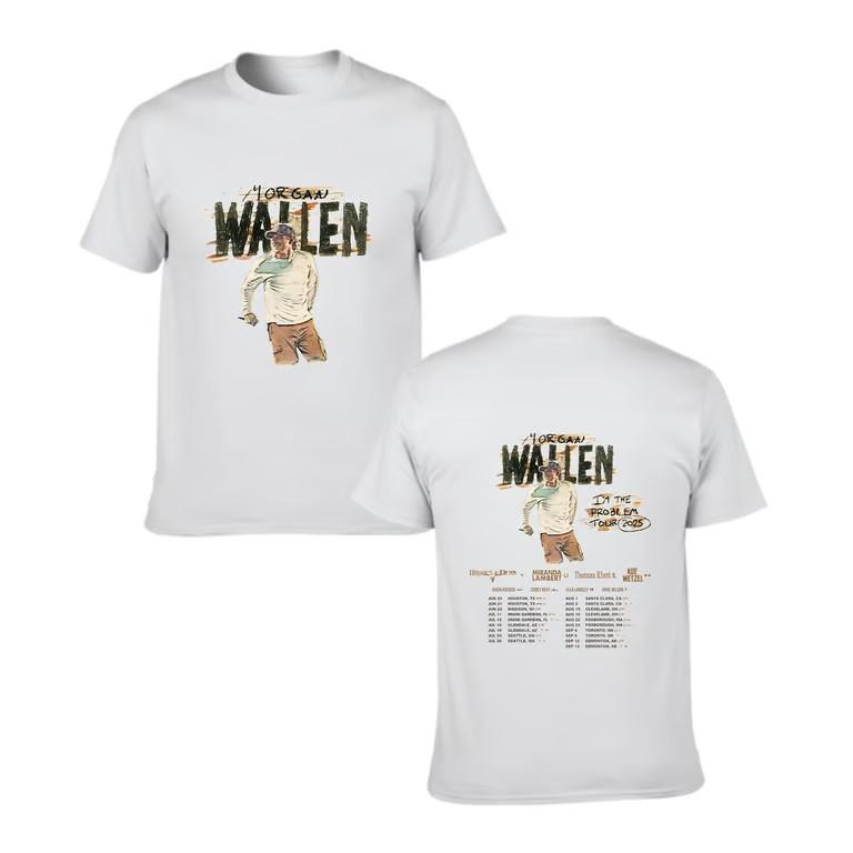 Morgan Wallen I039;m The Problem Tour Shirt with Date amp; City for Women Men Unisex T-Shirt