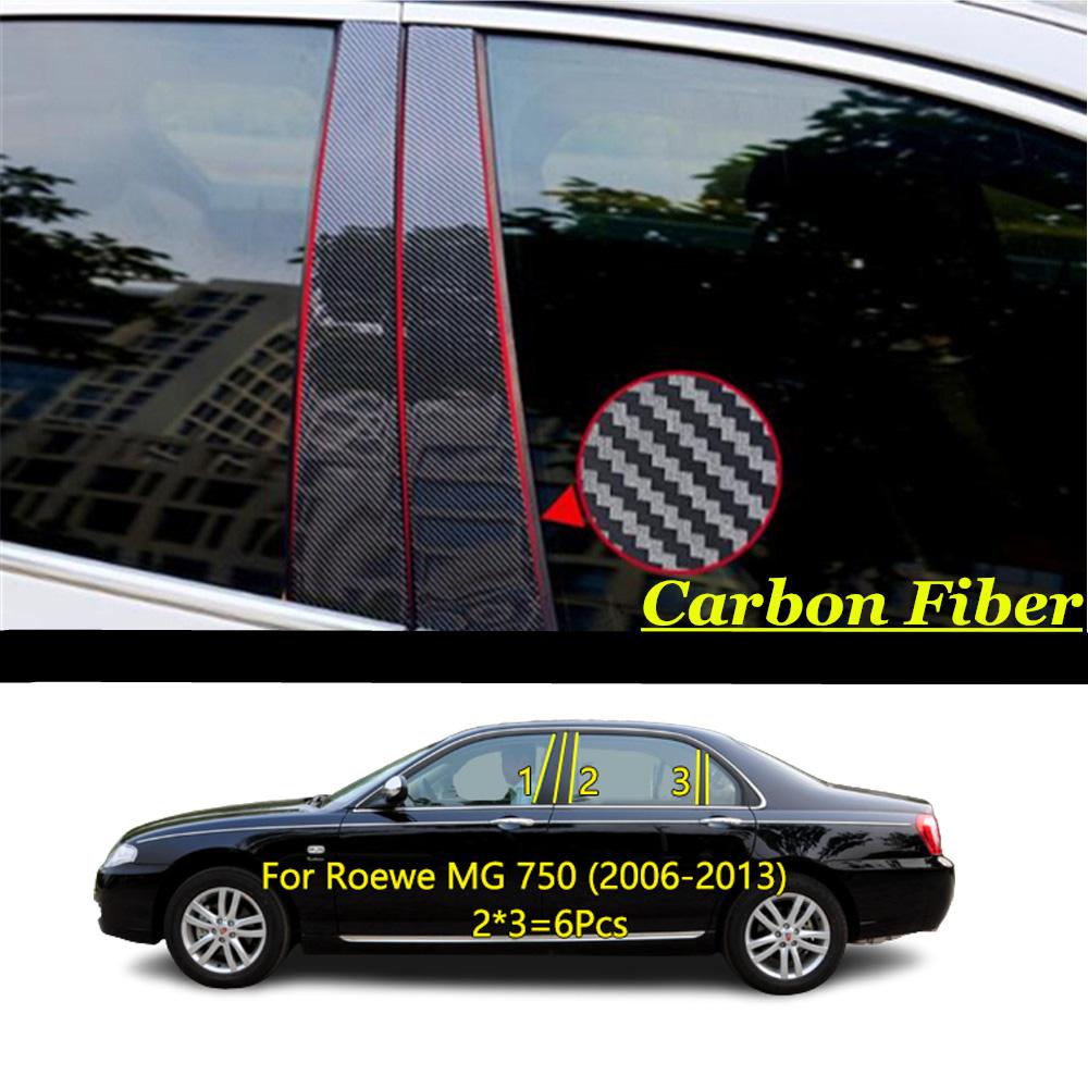 TPU/Glossy Mirror Window Middle Central Column For Roewe MG 350 750 2010 2011 2012 2013-2016 Sticker Decoration Strip Plate