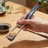 5 Pairs Mold-resistant Stainless Steel Dragon Patter Chopsticks Sushi Chopsticks  Home