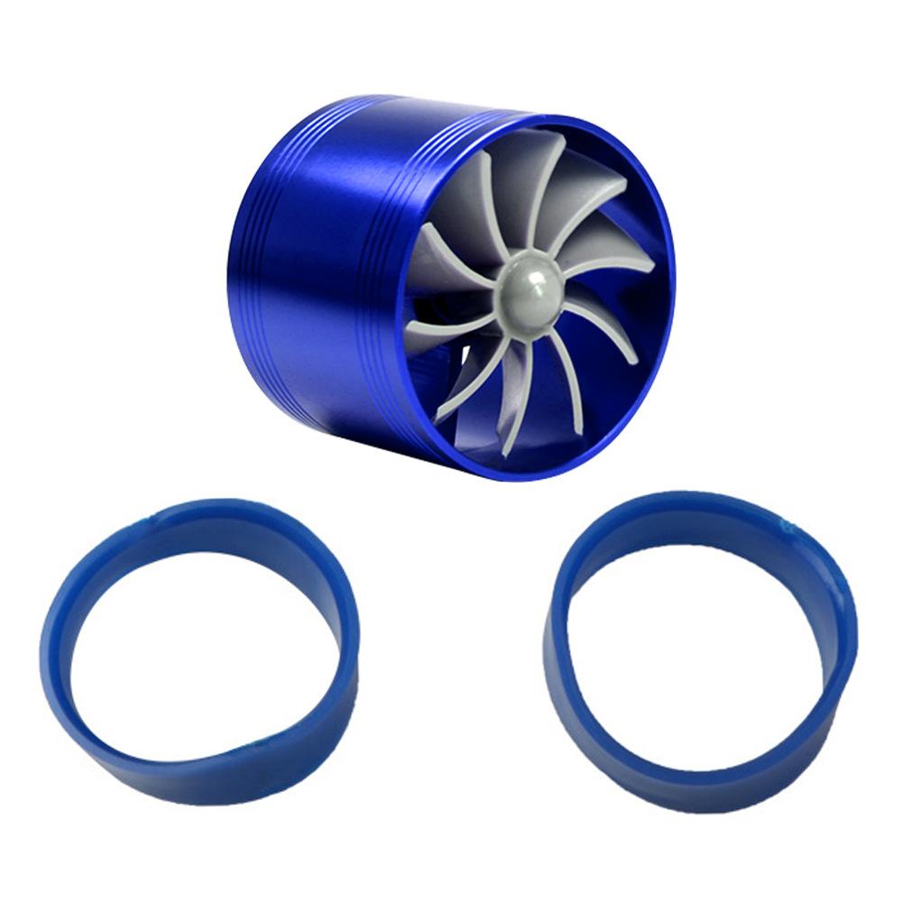 Car Air Intake Turbonator Single Fan Turbine Automobile Intake Turbo Vehicle Engine Turbocharger Power Conversion Accessories